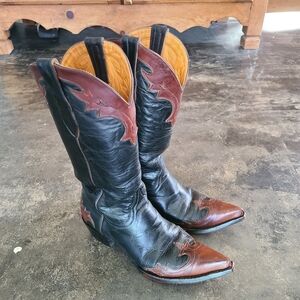 Old Gringo Black & Brown Western Heeled Boots